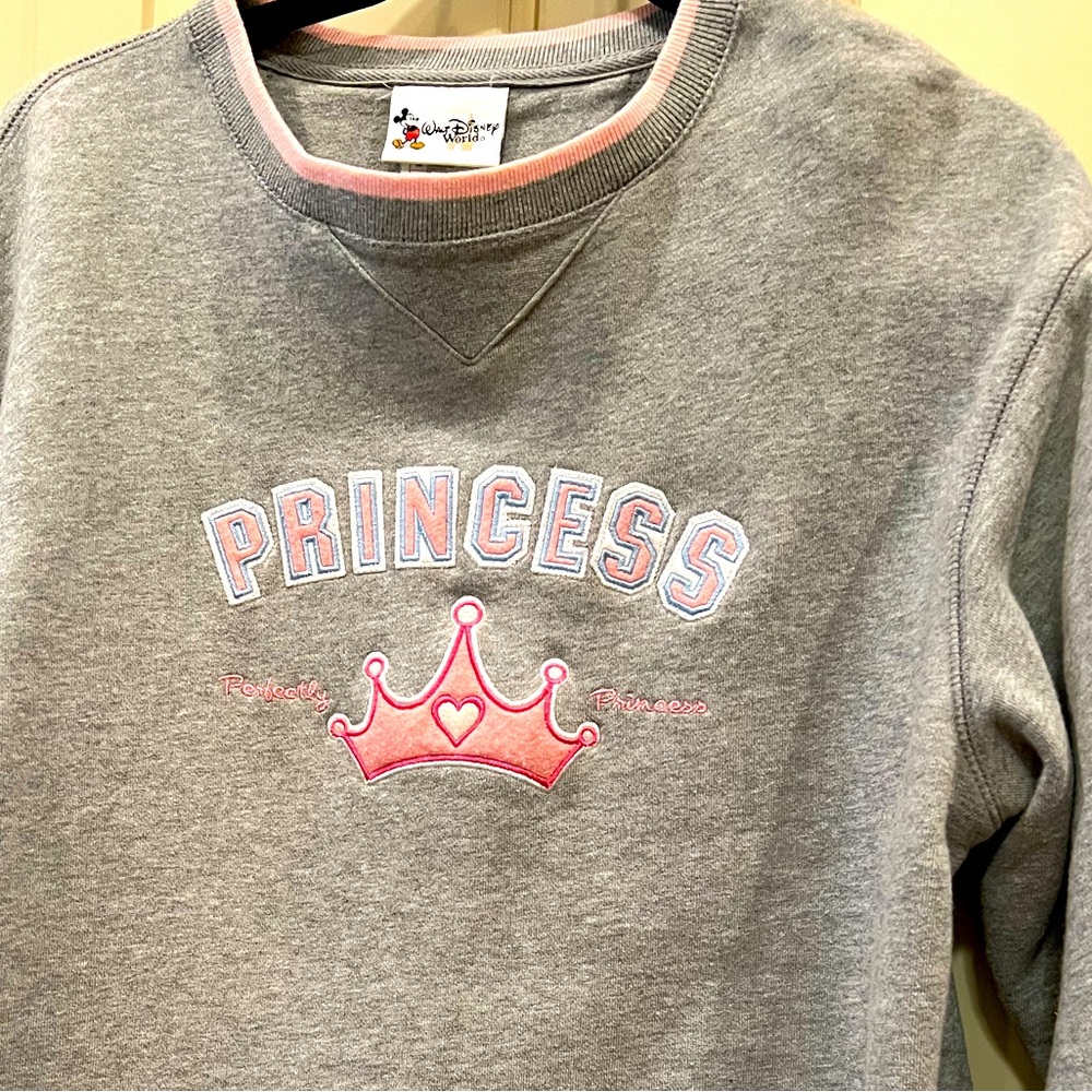 Walt Disney World, size medium,  gray princess sweatshirt